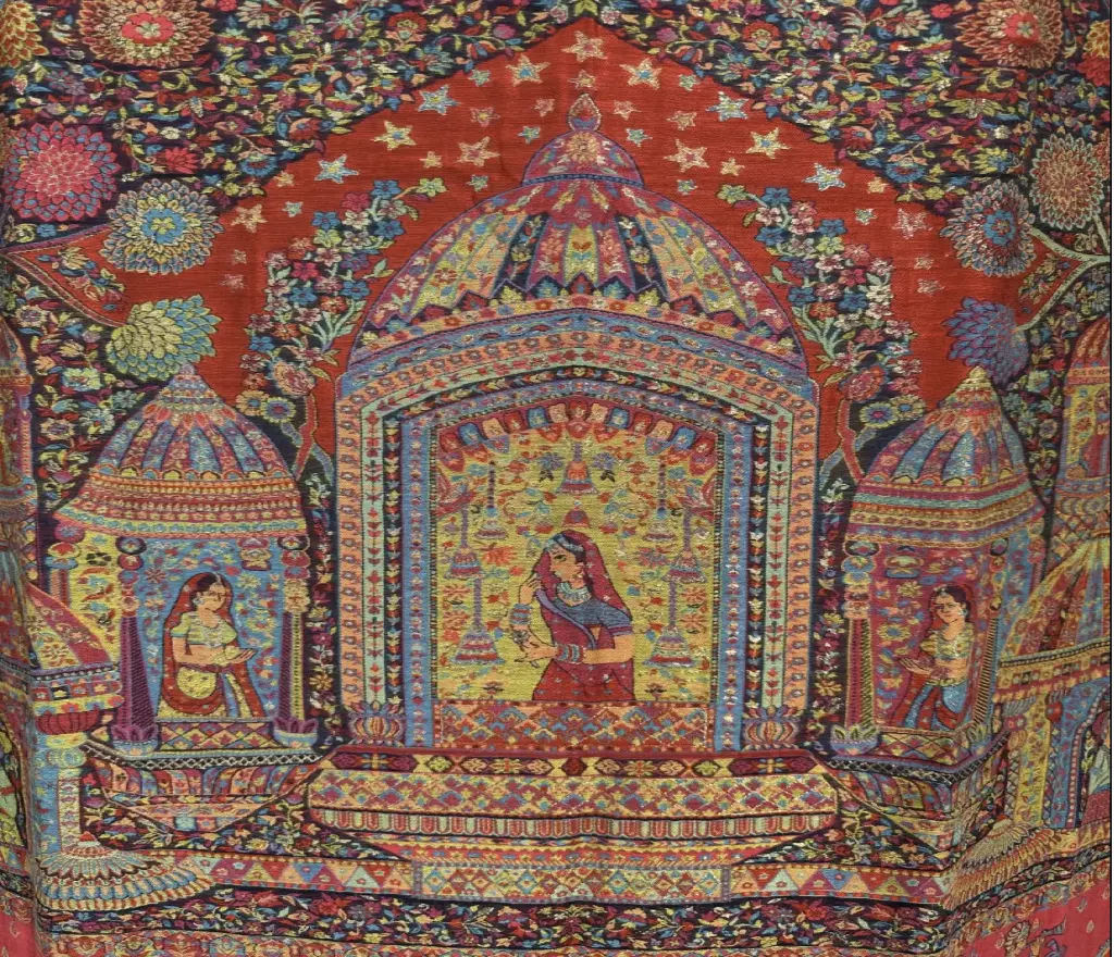 Beautiful hand embroidered Pashmina Shawl