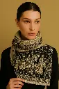 Beautiful Hand embroidered Mughal design Pashmina Shawl