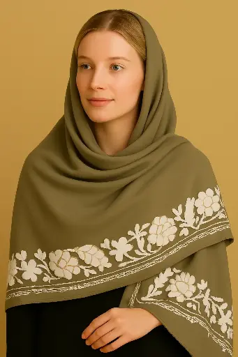 Pashmina Shawl Border Kashmiri Embroidery